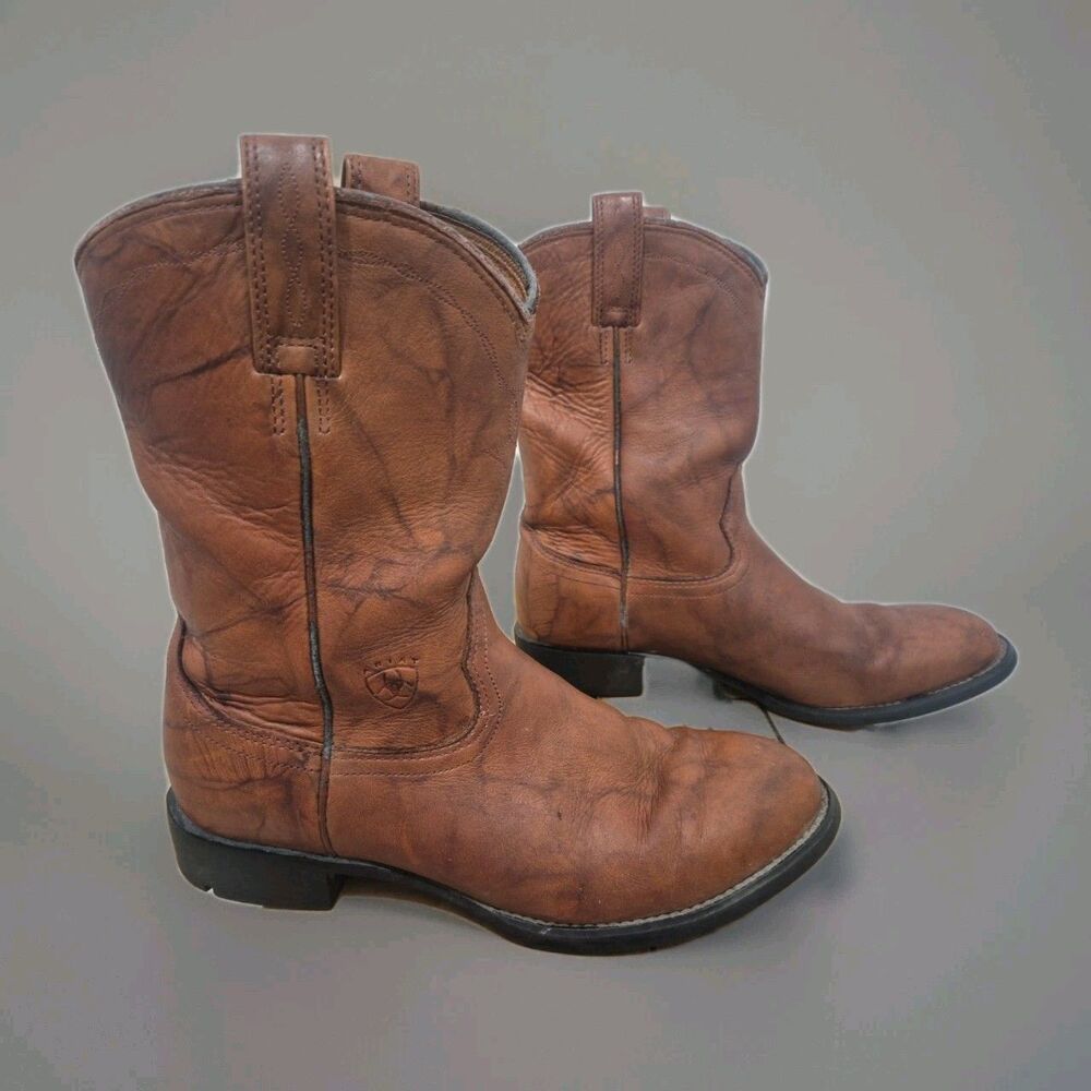 Ariat Roper Boots Men's Size  8D Brown Leather Cowboy Western 35503